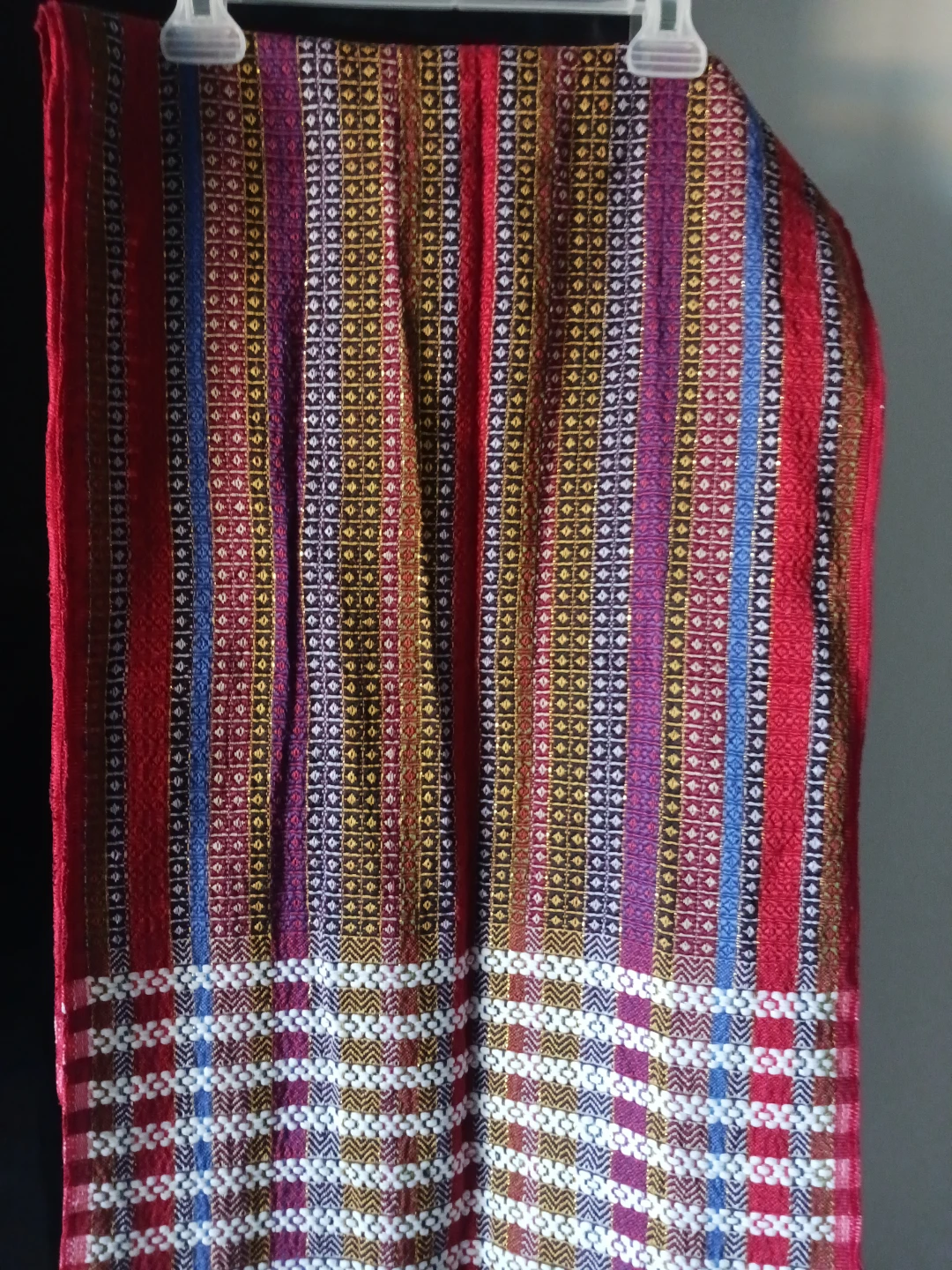 Woven Striped Scarf with Tassels traditional men and women - photo 5