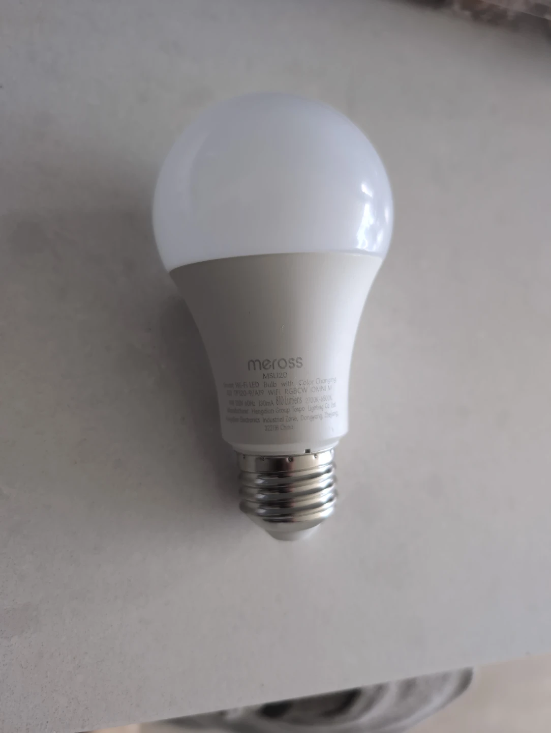 2x Meross MSL120 Wi-Fi Smart Color Changing LED Bulb