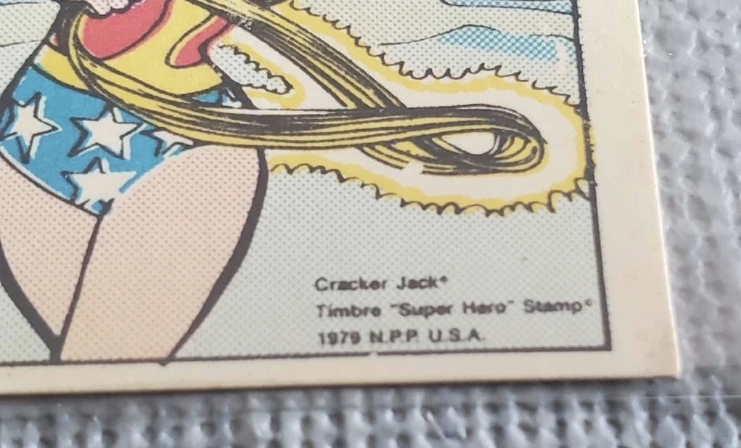 1979 cracker jack Wonder woman stamp card - photo 4