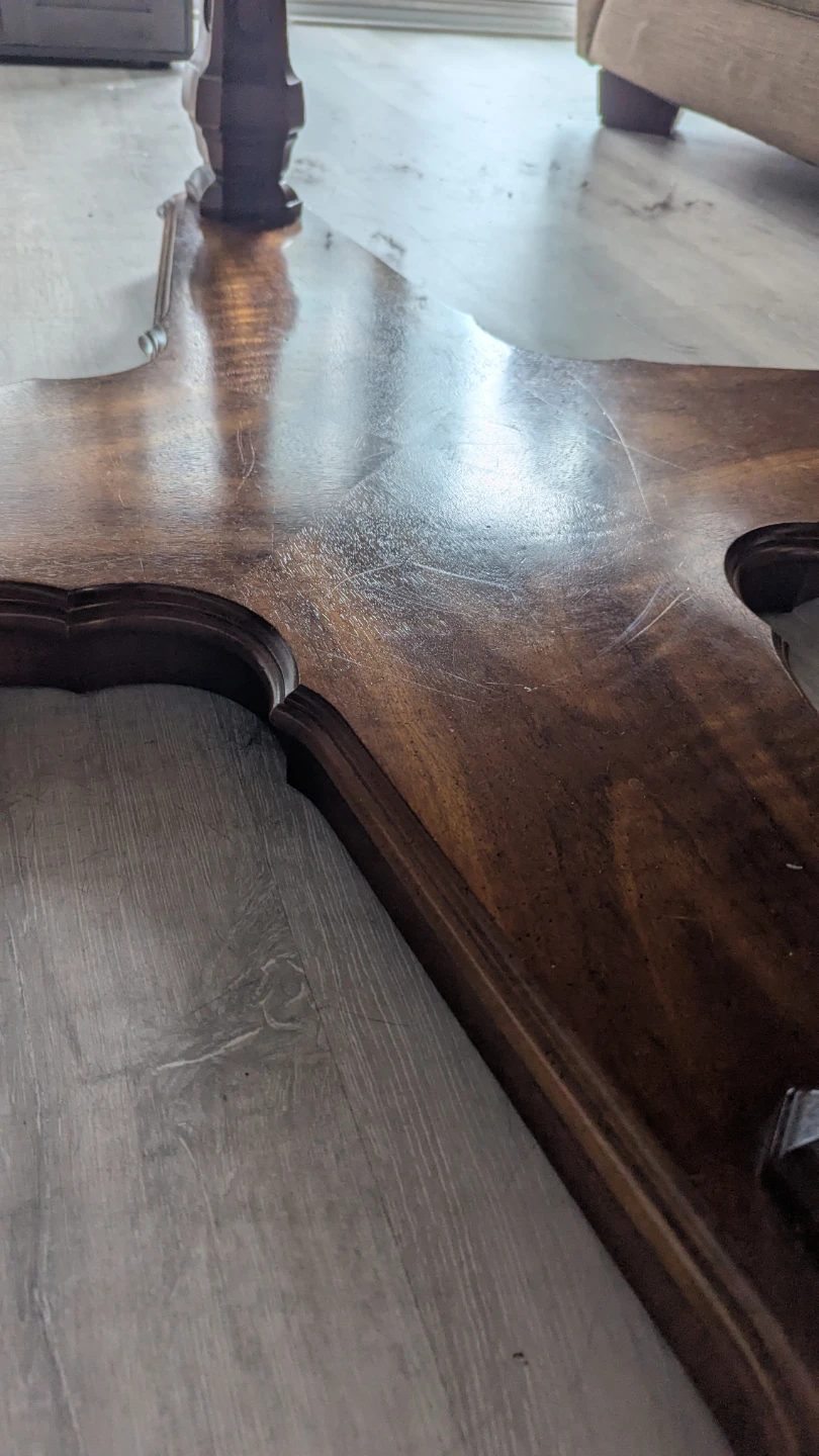 Round Glass Top Coffee Table