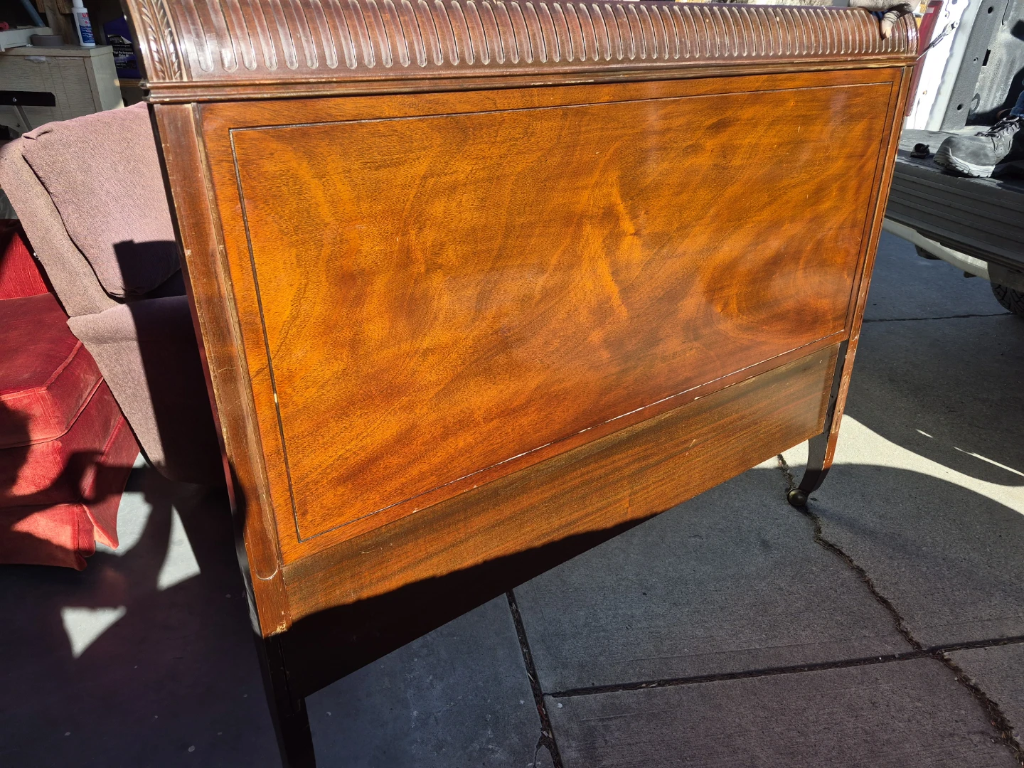 Antique Wooden Headboard double
