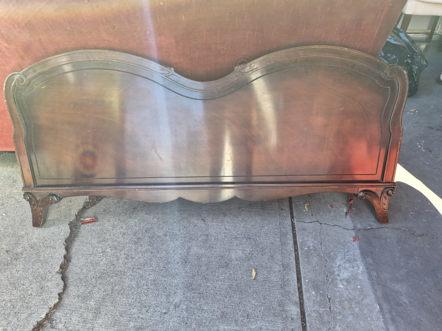 Antique Wooden Headboard double - photo 2