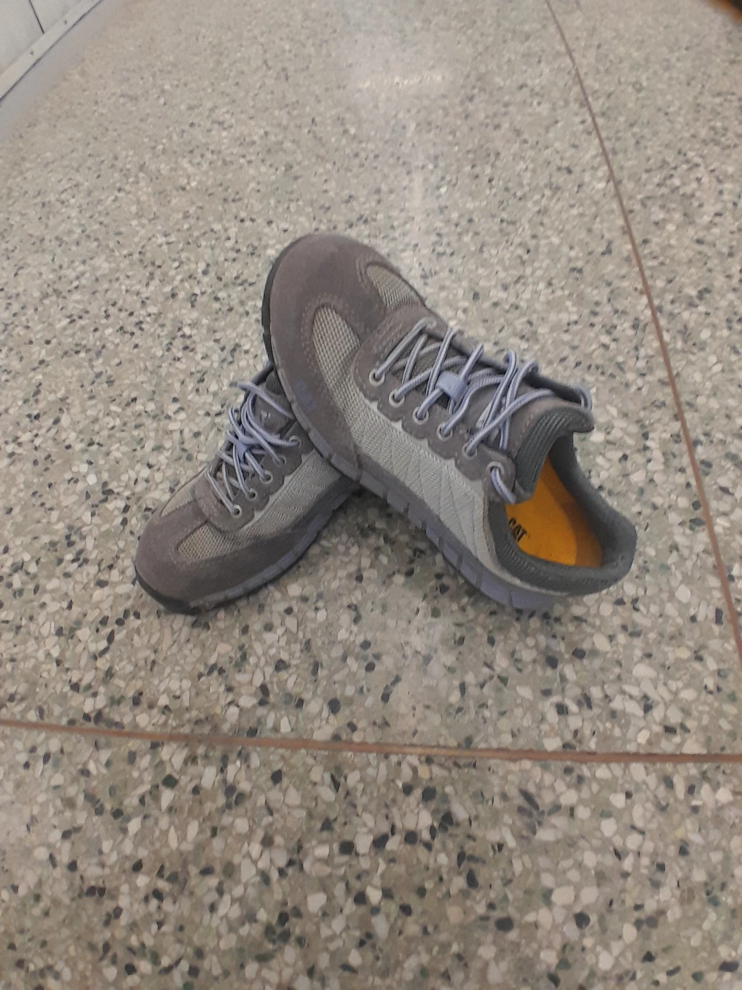 Safety  Shoes Cat Grey Suede & Mesh women's size 7