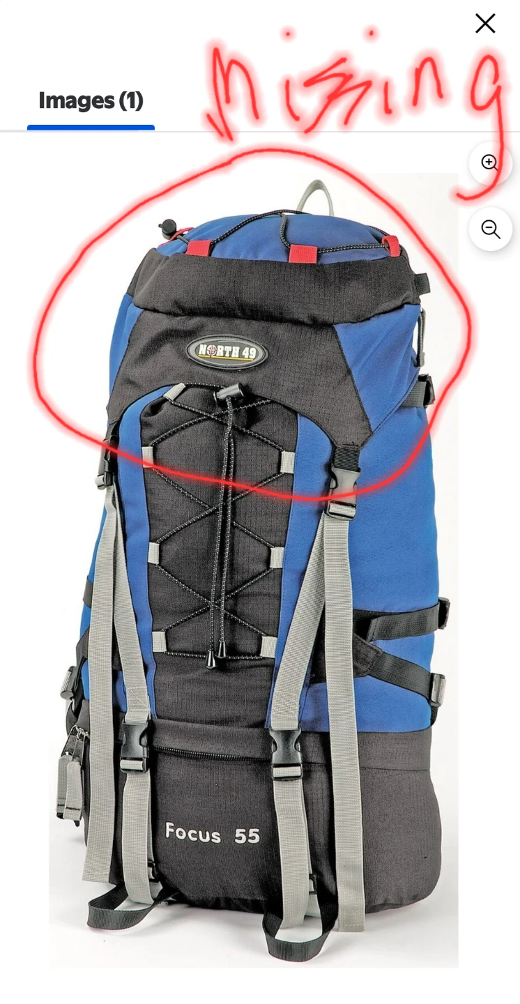 North 49 Focus 55 Backpack - Blue - photo 2