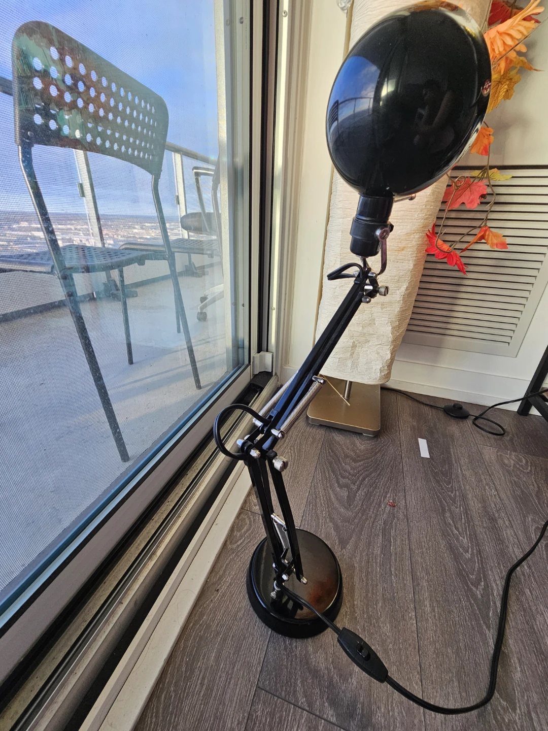 Black Adjustable Desk Lamp with Gooseneck Arm - photo 2