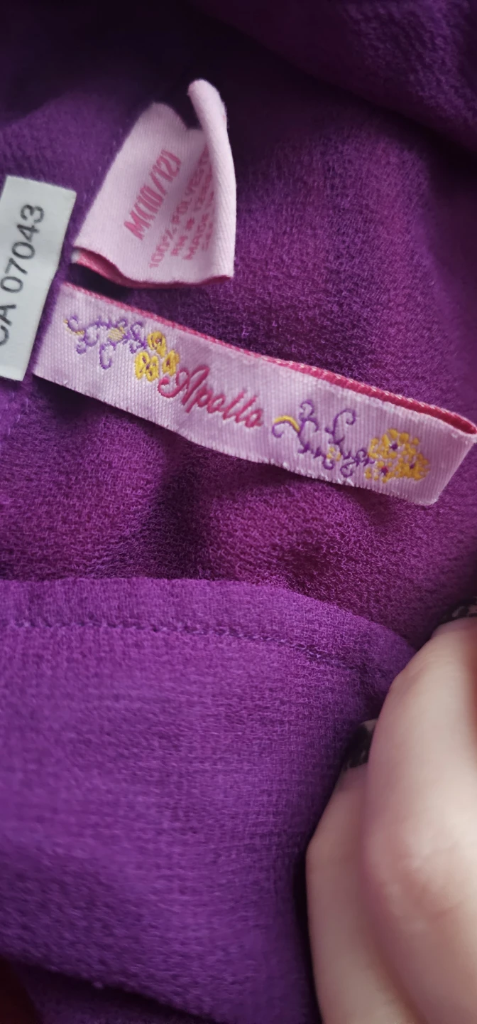 Apollo Purple Button-Up Tie-Front Shirt M (10/12) - photo 4