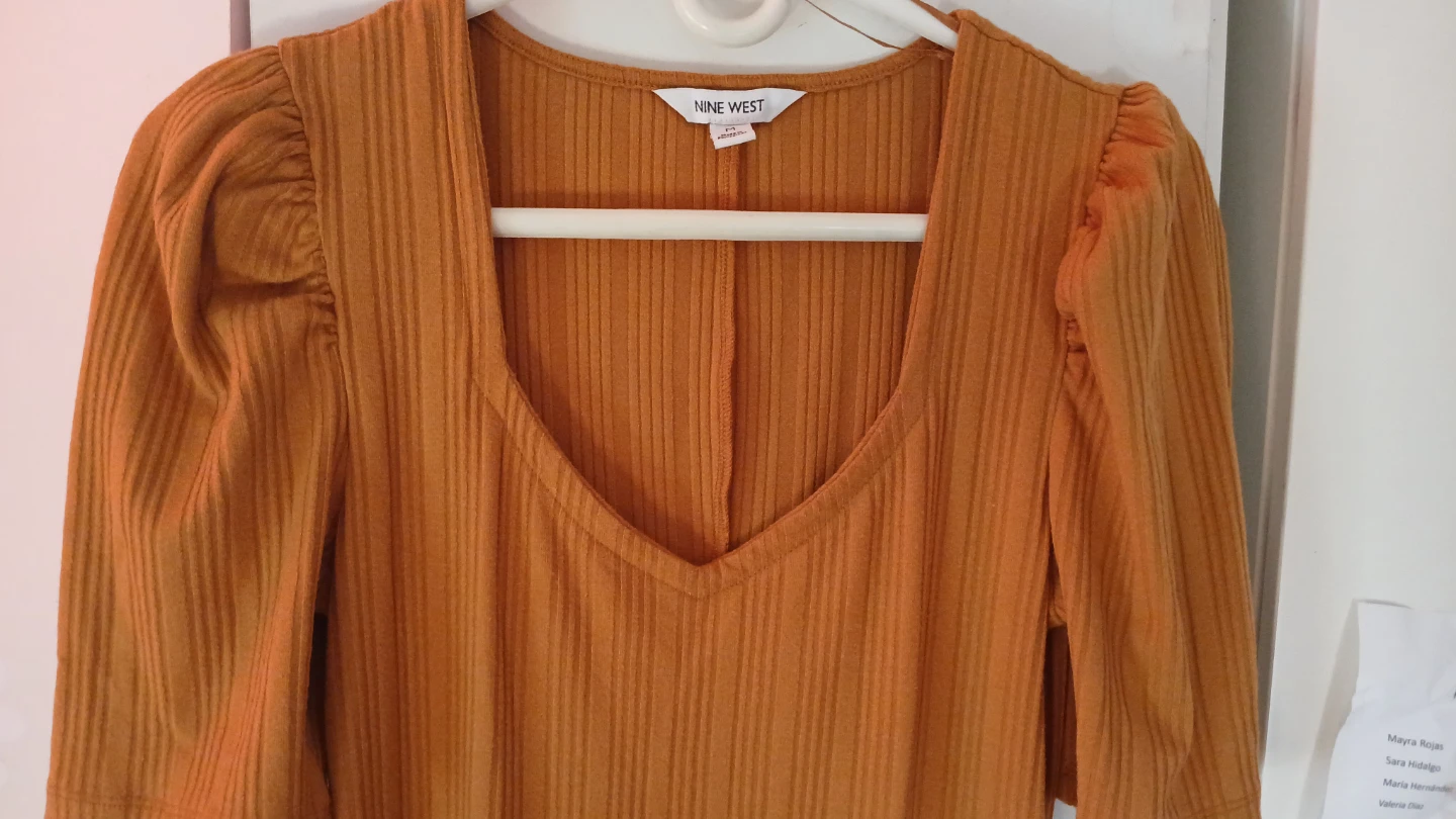 Vestido largo color mostaza - photo 4
