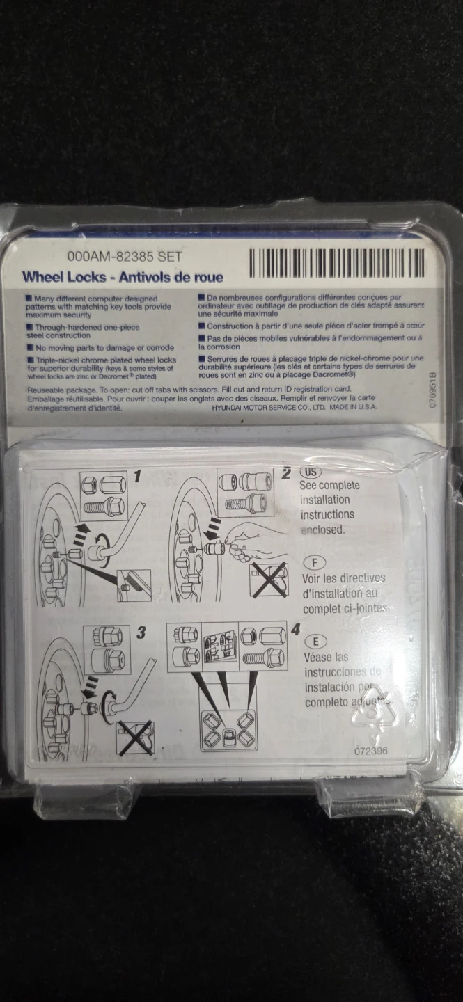 Wheel locks Hyundai Elantra - photo 2