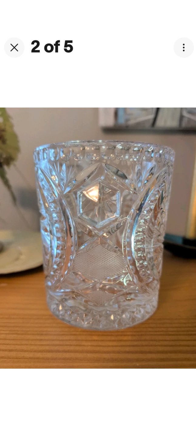 Vintage Cut Crystal Ice Bucket with Handles - photo 2