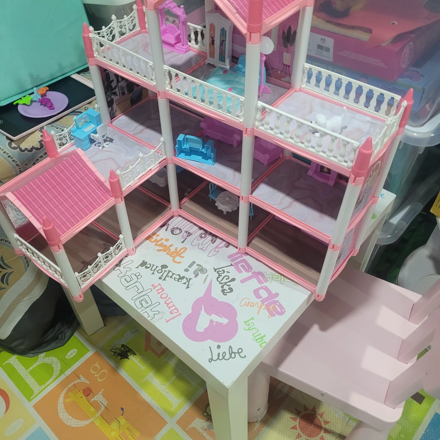 Happy Childhood Dollhouse Toy Set