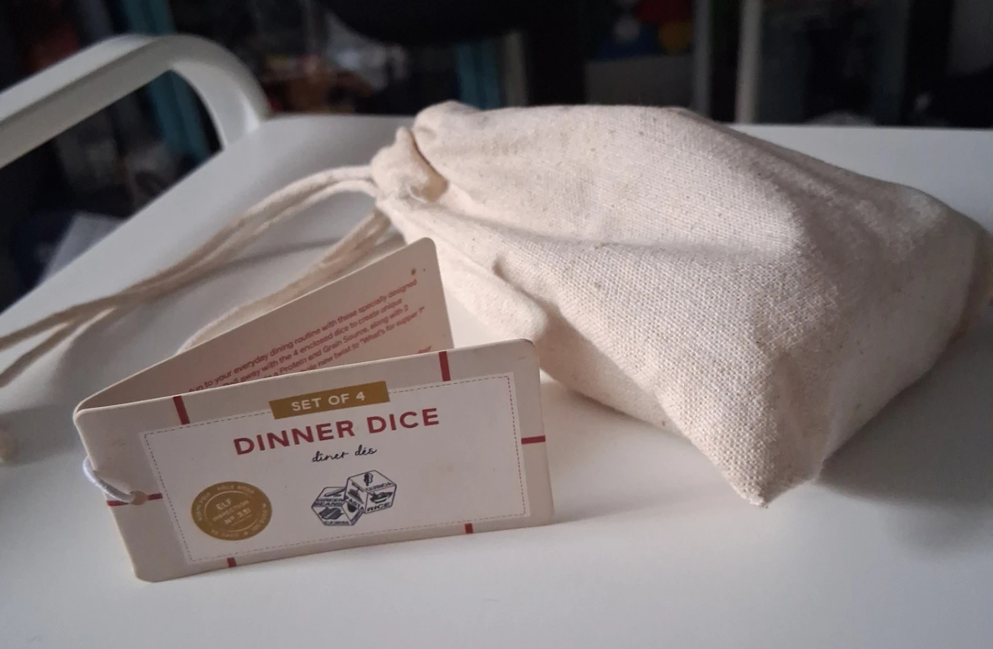 Indigo Dinner Dice - Set of 4