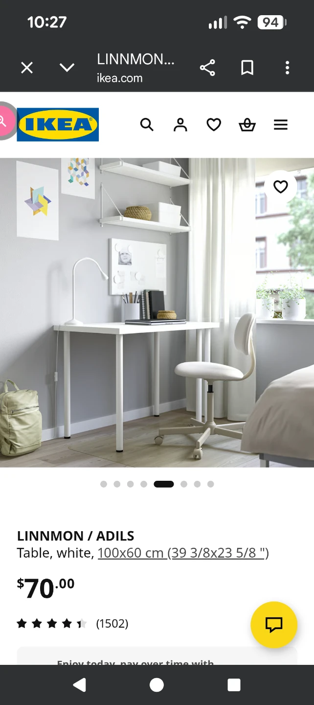 IKEA Linnmon / Adils Table - White 100x60 cm - photo 3