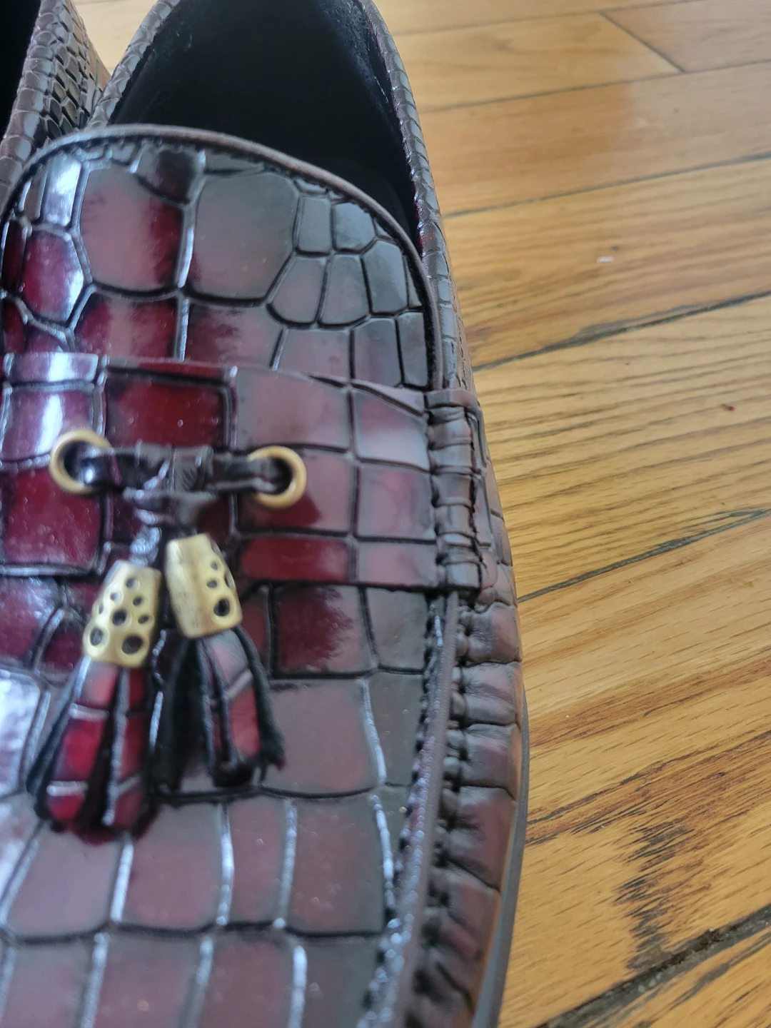 Alligator printed loafers - photo 3