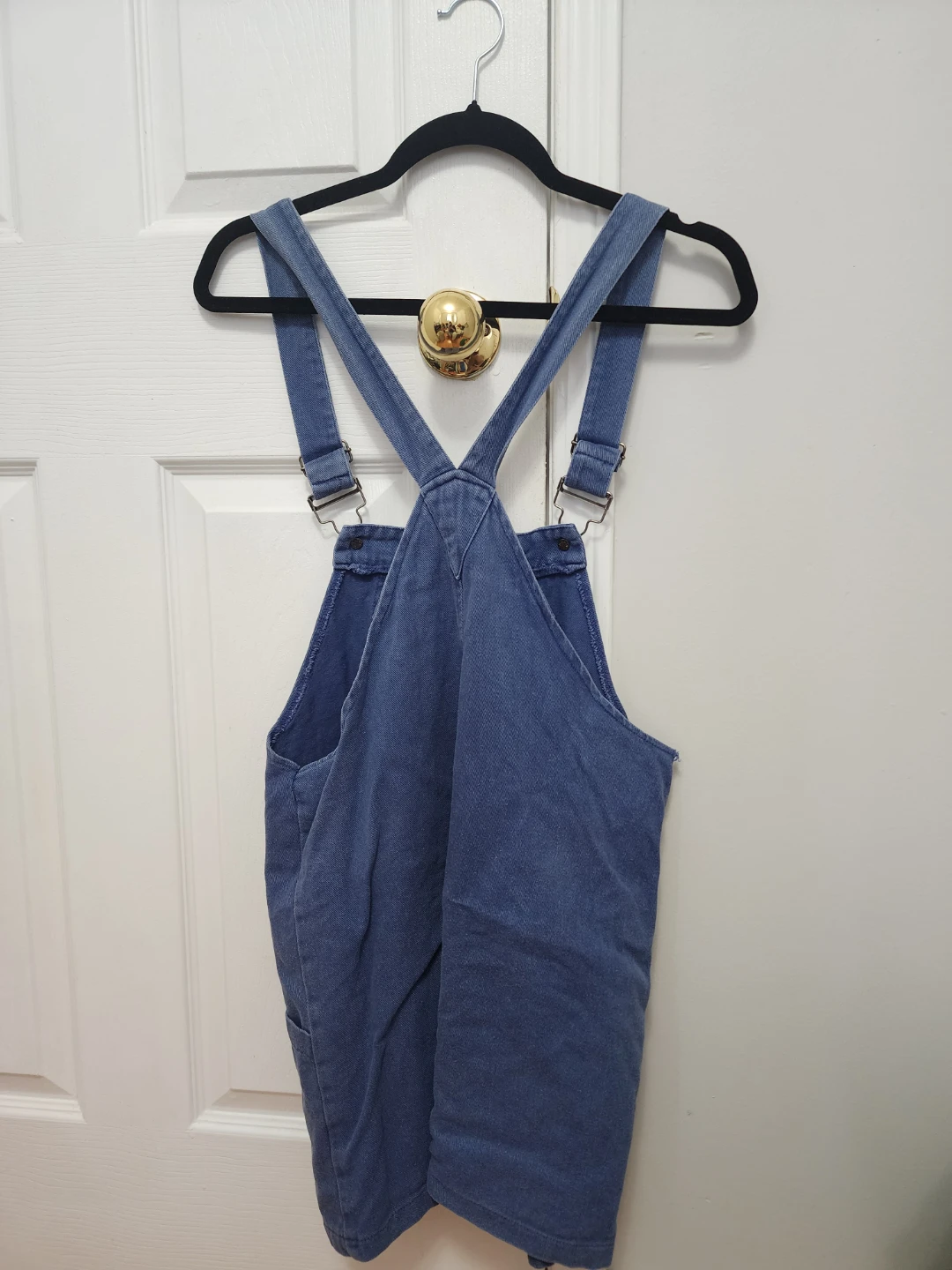 Denim Pinafore Overall Dress - Blue - Size S - photo 2