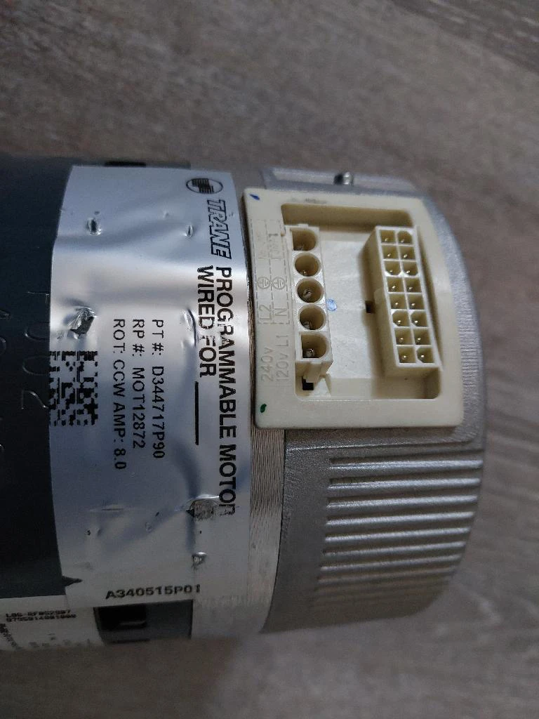 Trane Programmable Motor Eon HD63 1/2 HP