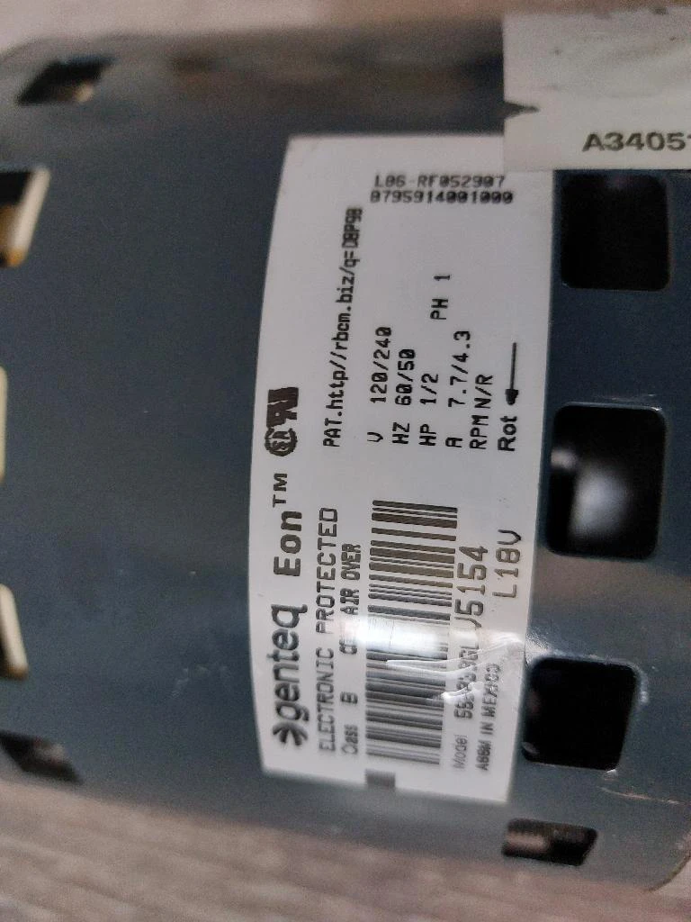 Trane Programmable Motor Eon HD63 1/2 HP - photo 2
