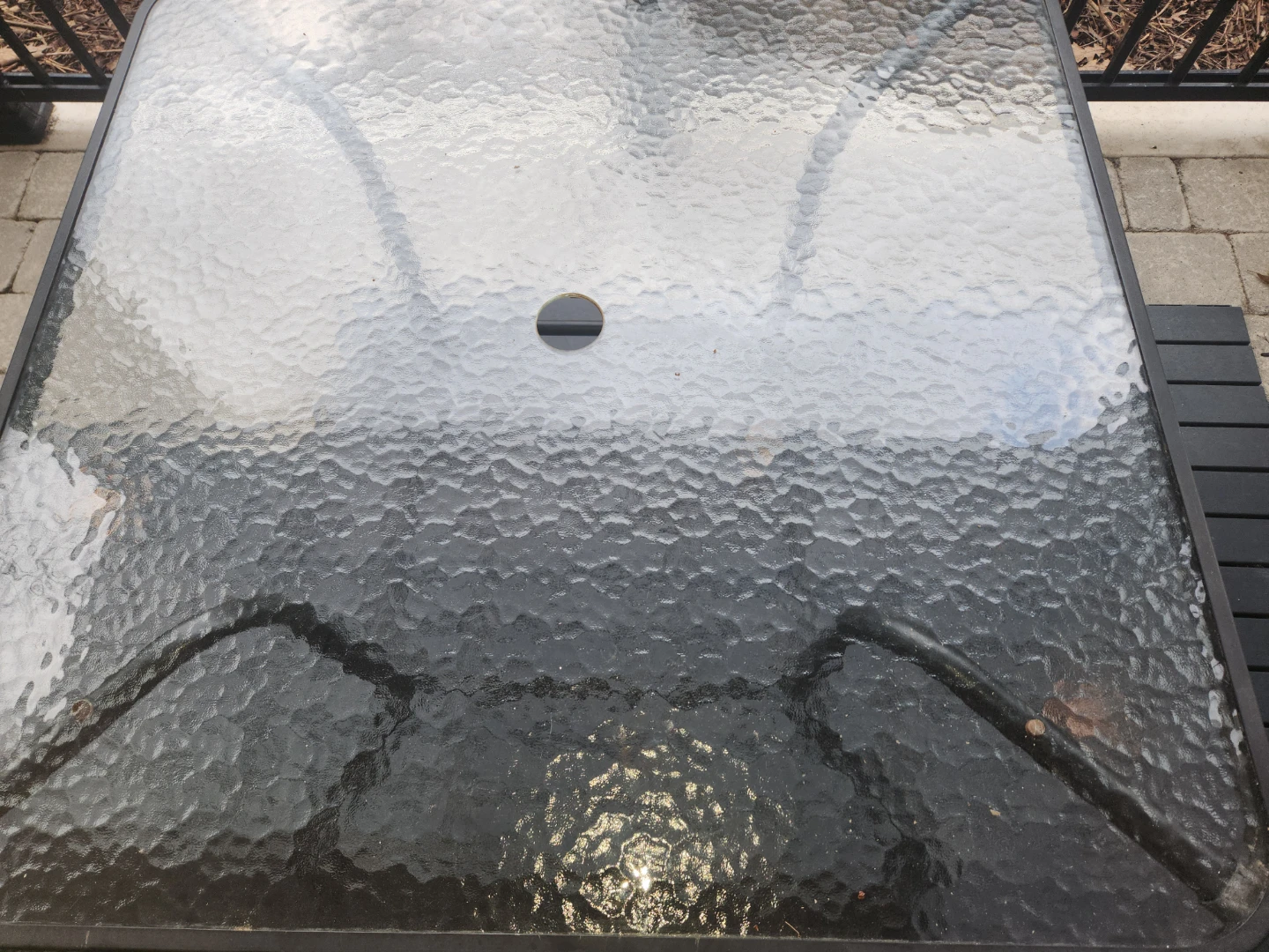 Square Glass Top Patio Table - photo 3