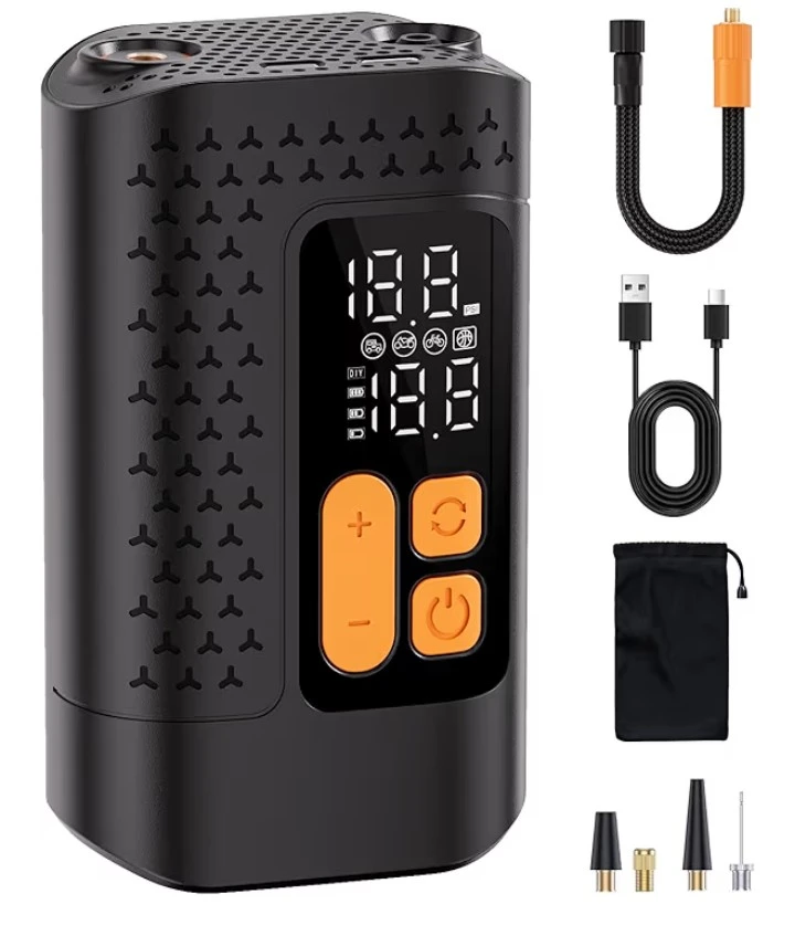 Electric Bike Pump, 160PSI Bike Tire Pump, 4X