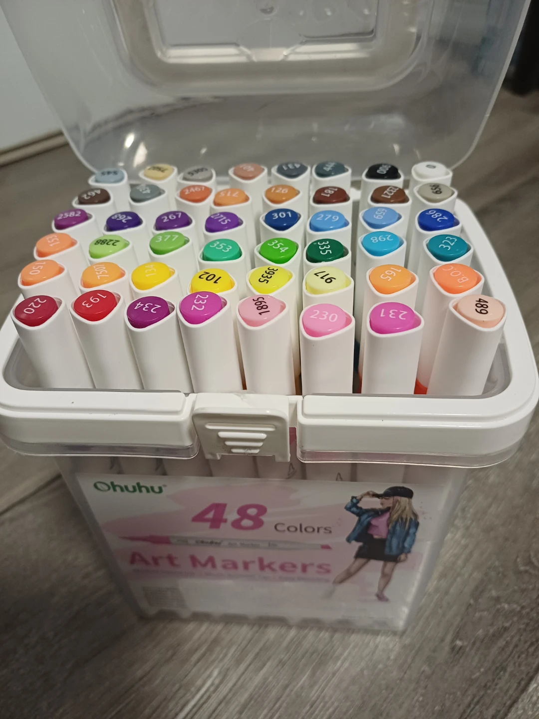 Ohuhu 48 Colors Art Markers Double-Tipped Alcohol Markers - photo 5