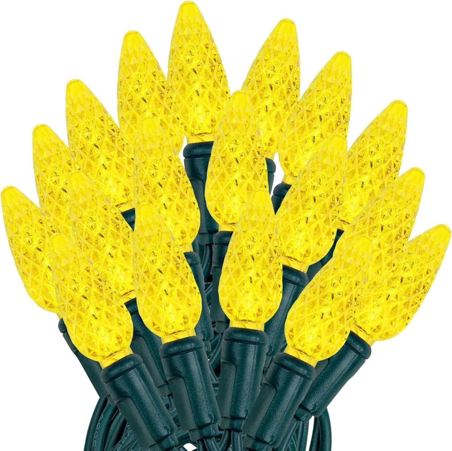 Yellow C6 Strawberry LED String Lights