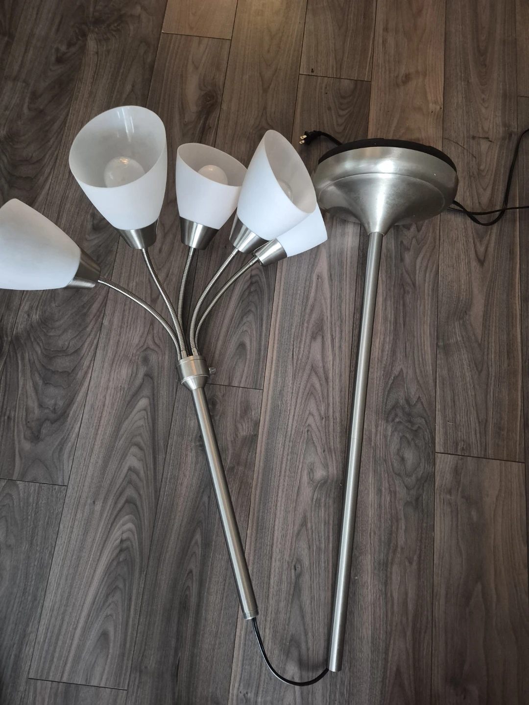 Multi-Head Floor Lamp - Silver - photo 4