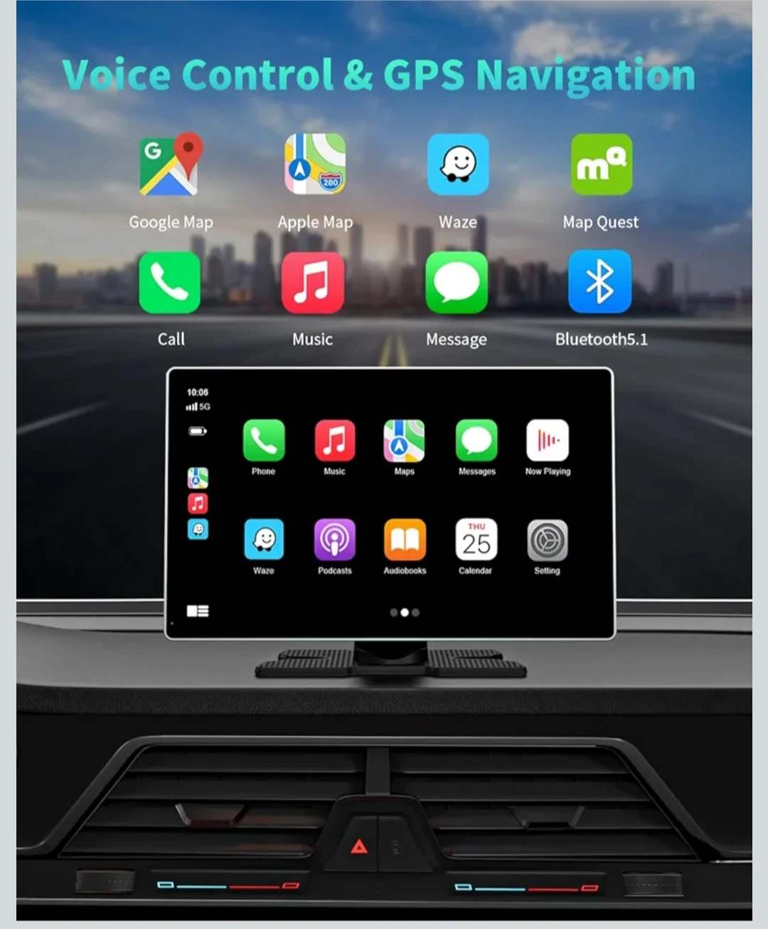 Upgraded 4K + 1080P Carplay Smartscreen with 64GB SD Card - photo 5