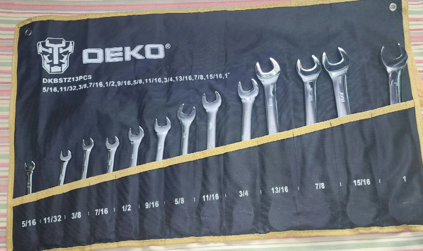 DEKO Ratcheting Combination Wrench Set - 13 Piece SAE - photo 2
