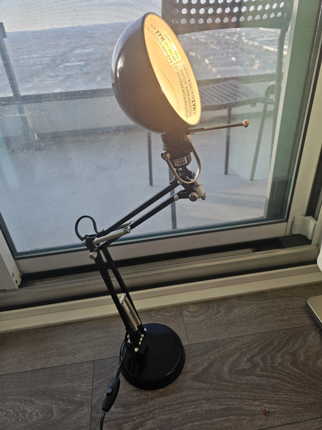 Black Adjustable Desk Lamp with Gooseneck Arm - photo 4