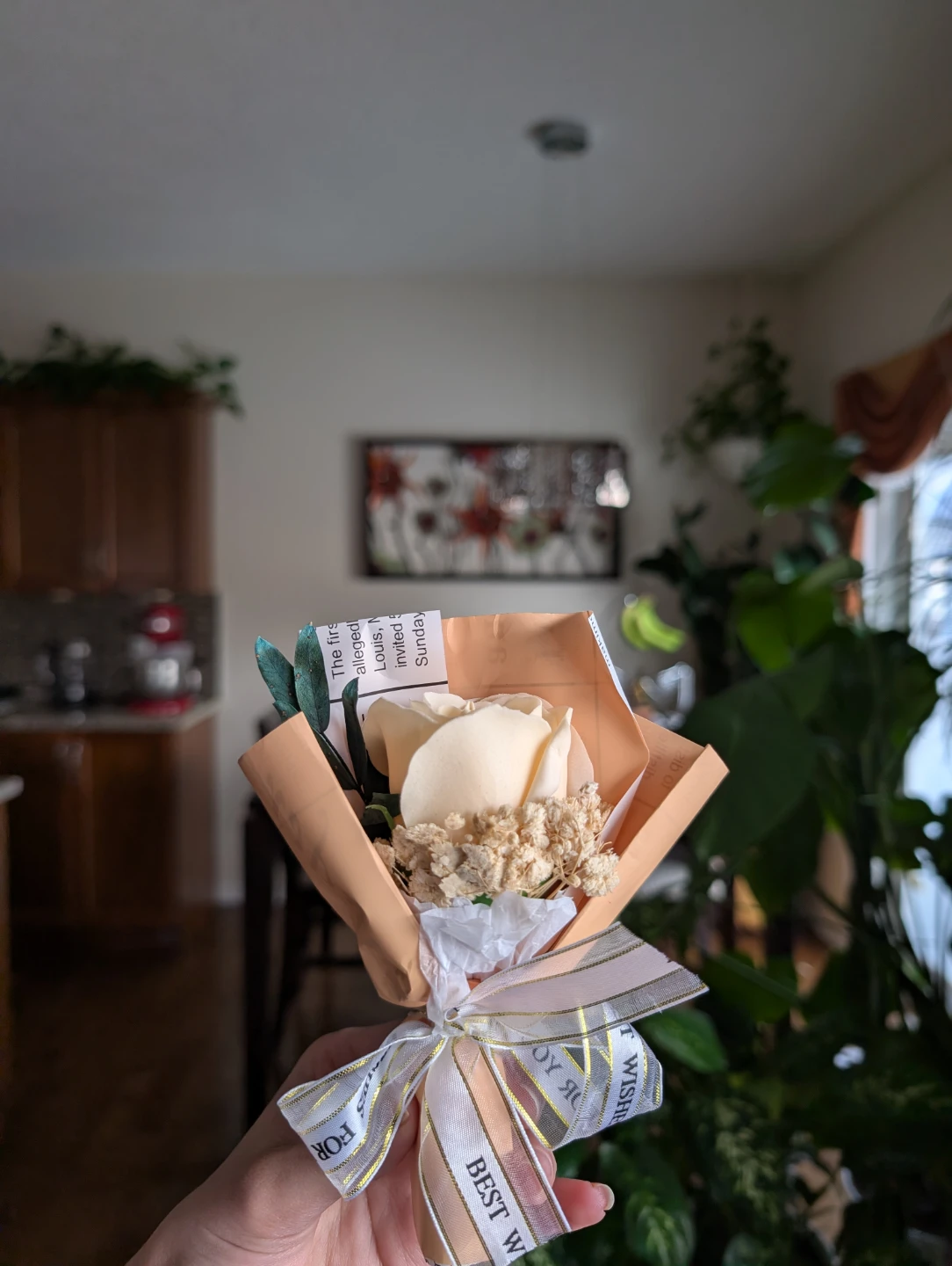 Nush Cream Rose Floral bouquet - photo 2