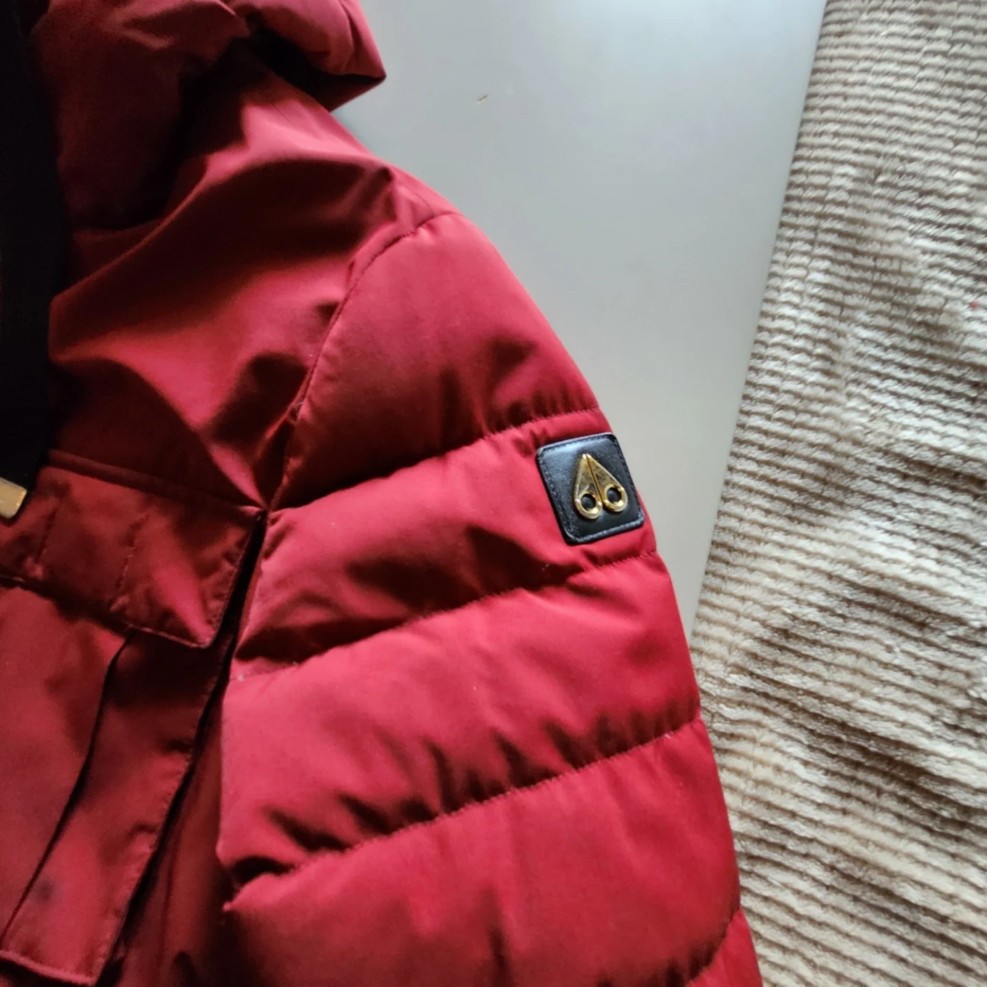 Moose Knuckles Red Down Puffer Jacket - photo 4
