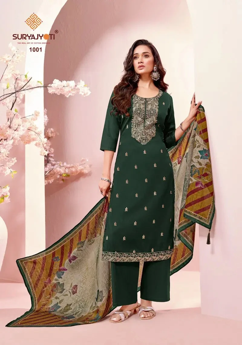 Suryajyoti Women's Embroidered Salwar Kameez Set - photo 3