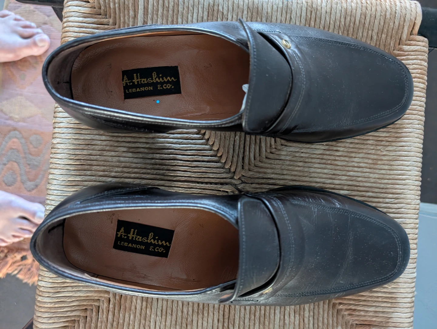 Black Men's Leather Loafer Shoes - - photo 2