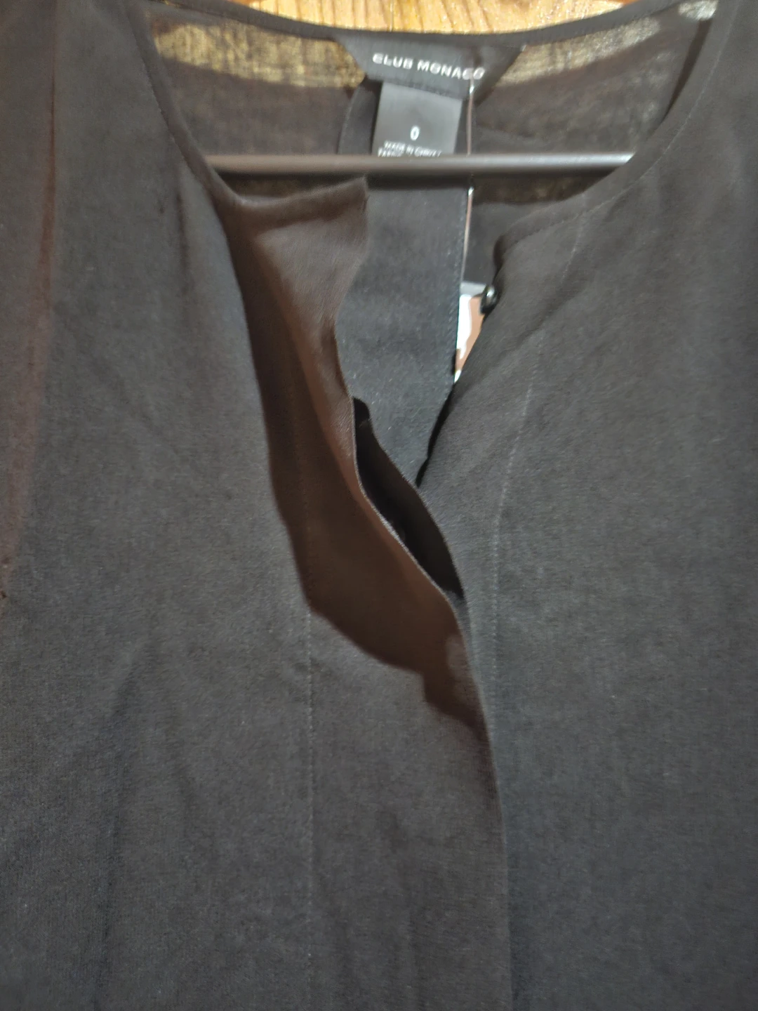 Club Monaco Black Shirt Dress Size 0 - photo 2