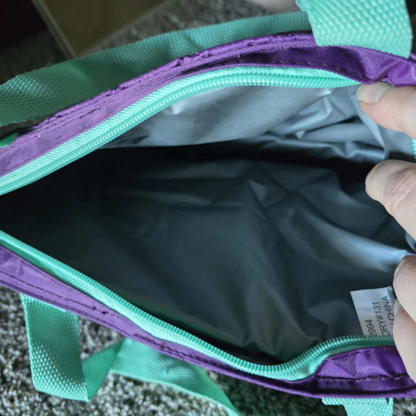 Polar Pack Purple Quilted Lunch Bag - photo 2