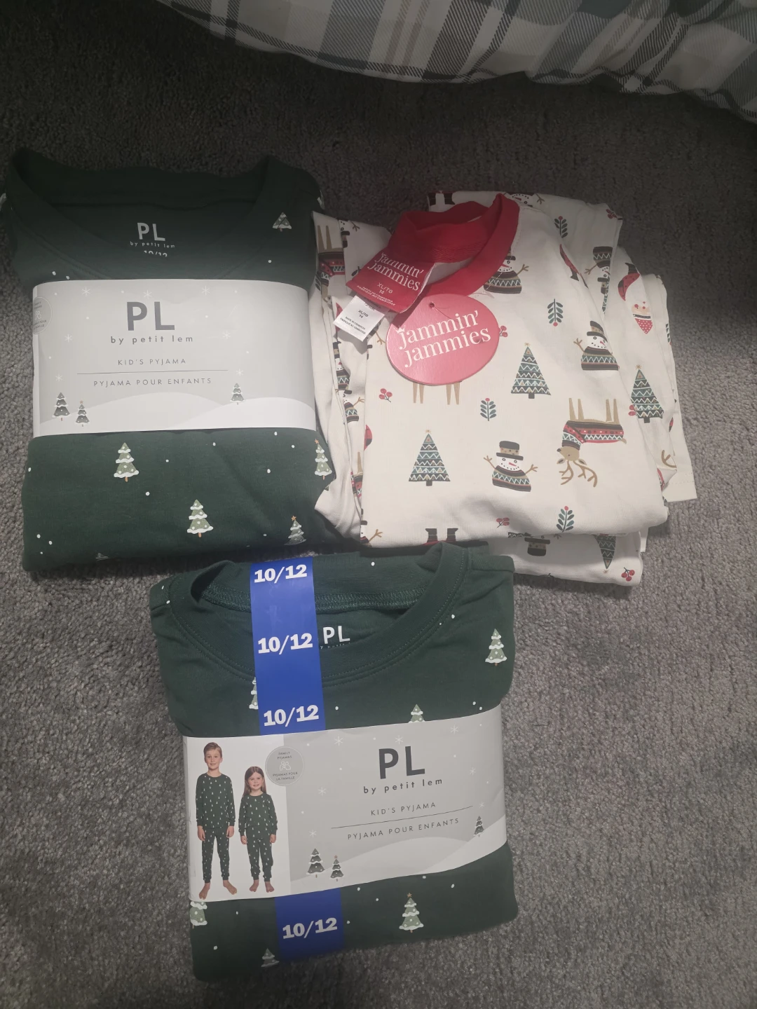 Petit Lem Kids Christmas Pajamas - Size 10/12