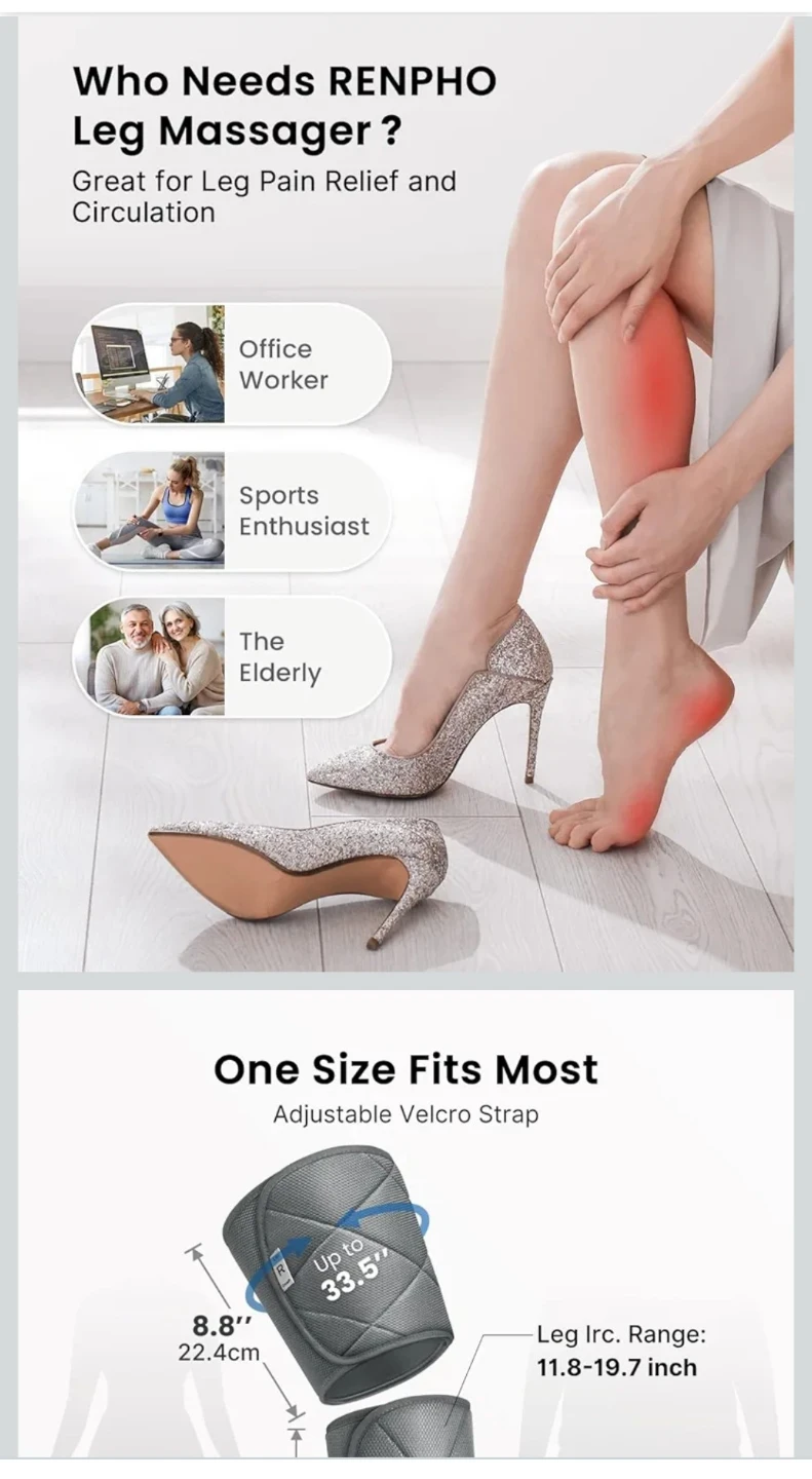 RENPHO Leg Massager with Heat