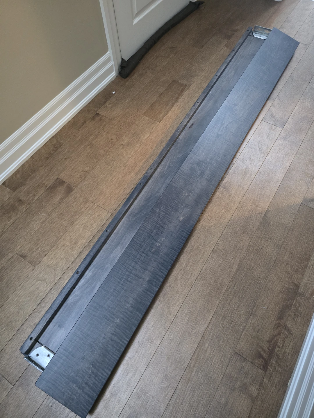 Grey Wood Bed Frame Side Rails, king - photo 2