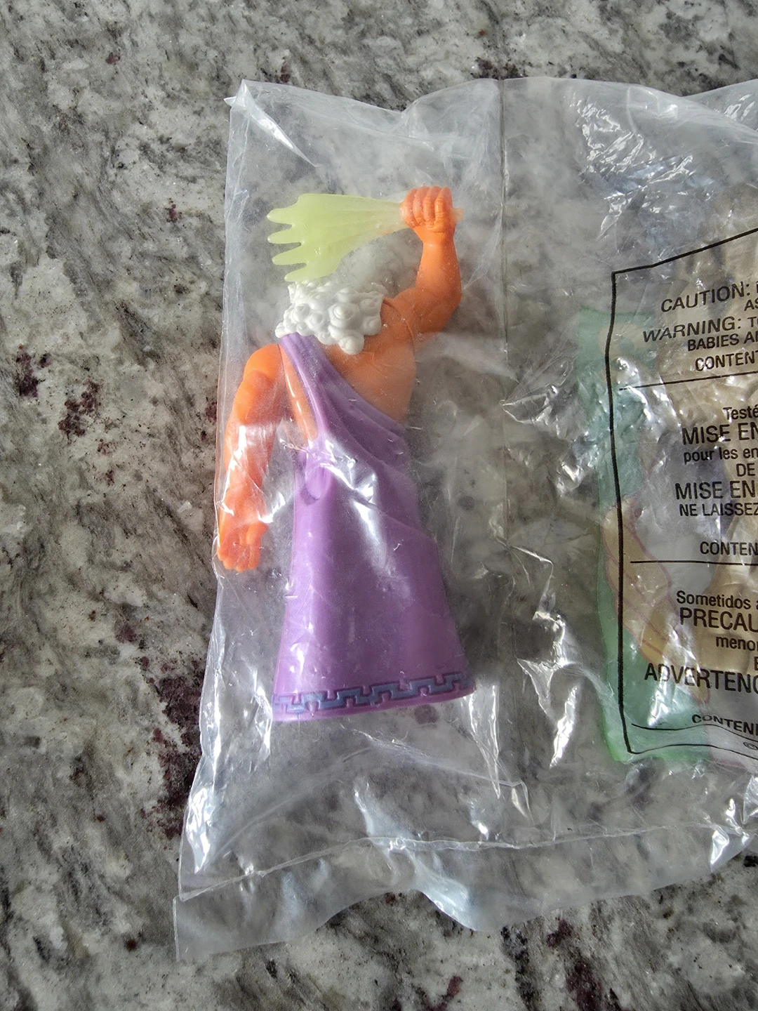 1996 McDonalds Happy Meal Toy Hercules Zeus Rock Titan - photo 4