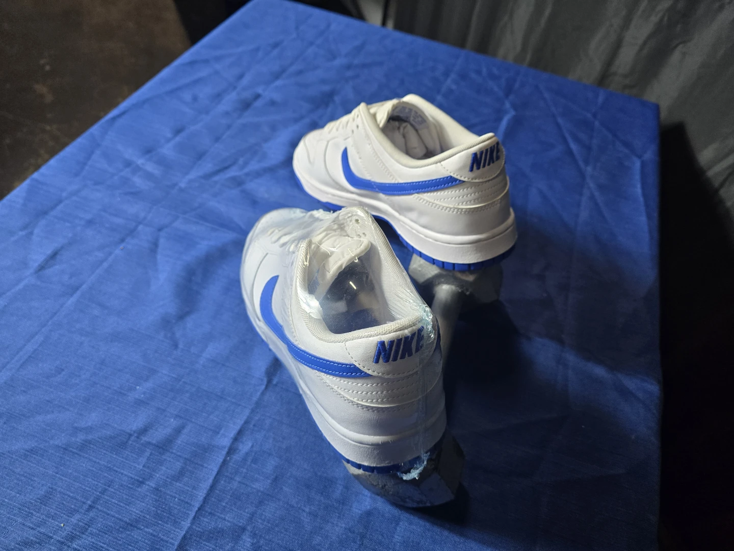 Nike Dunk Low White Blue Sneakers - photo 3