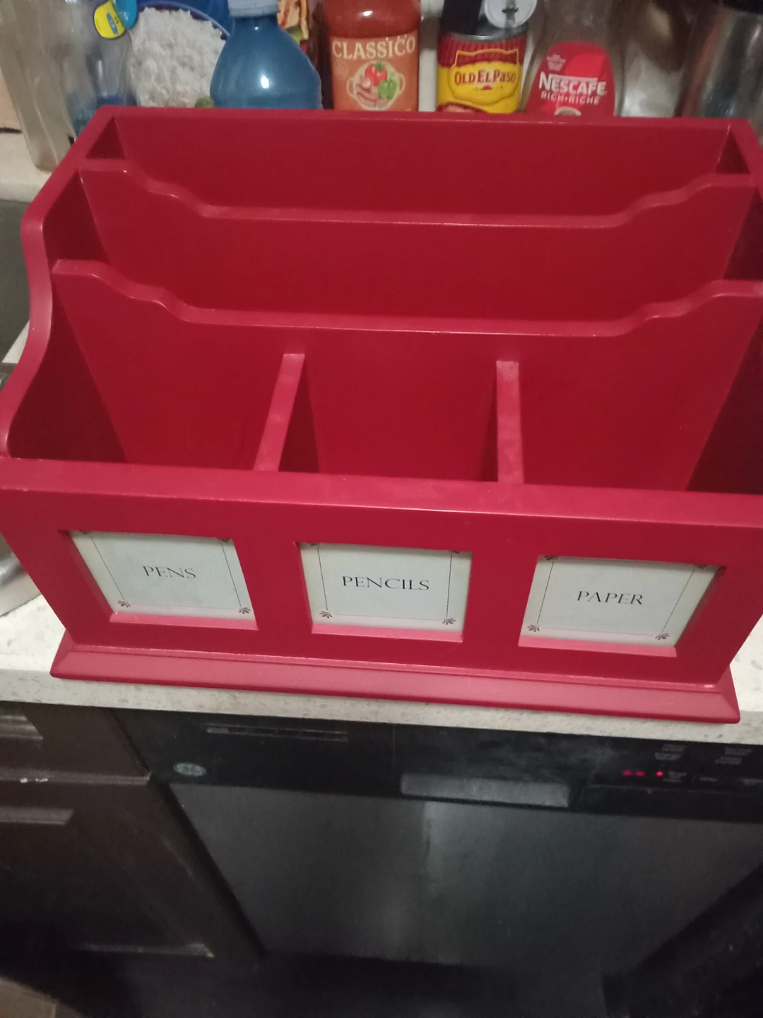 Red Desk Organizer Caddy - photo 2