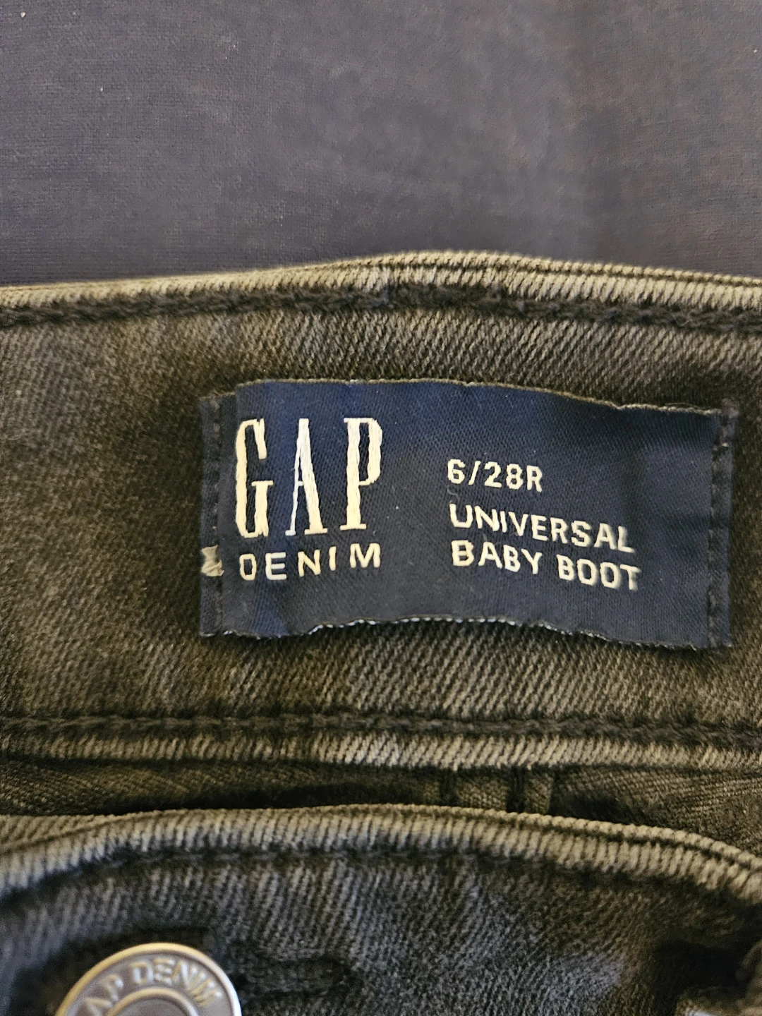 GAP Denim Universal Baby Boot Jeans Size 6/28R