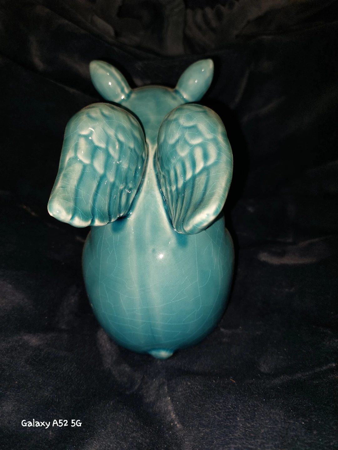 Teal Ceramic Flying Pig Figurine - photo 2