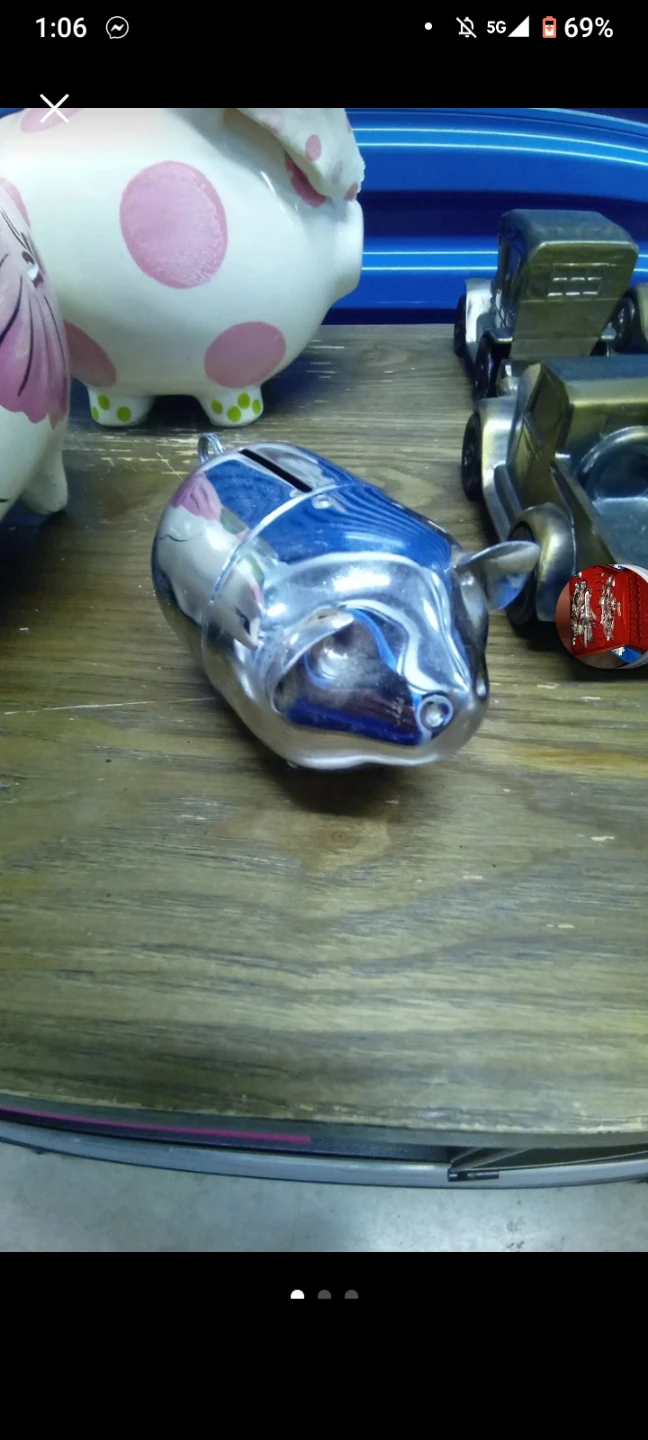 Stainless steel Piggy Bank.🌱
