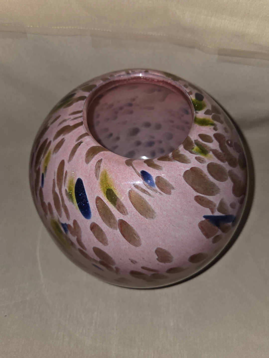 Pink Swirl Glass Vase - photo 3