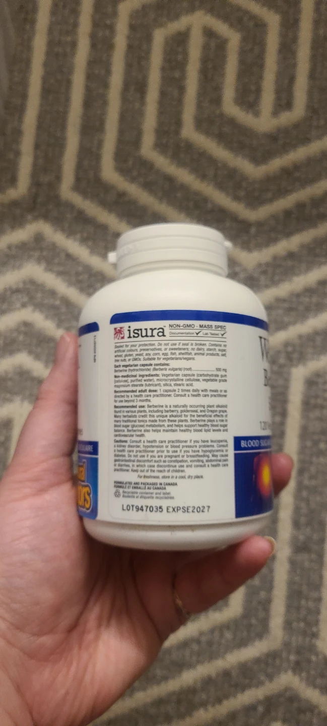 Natural Factors WellBetX Berberine 500 mg - 120 Count - photo 2