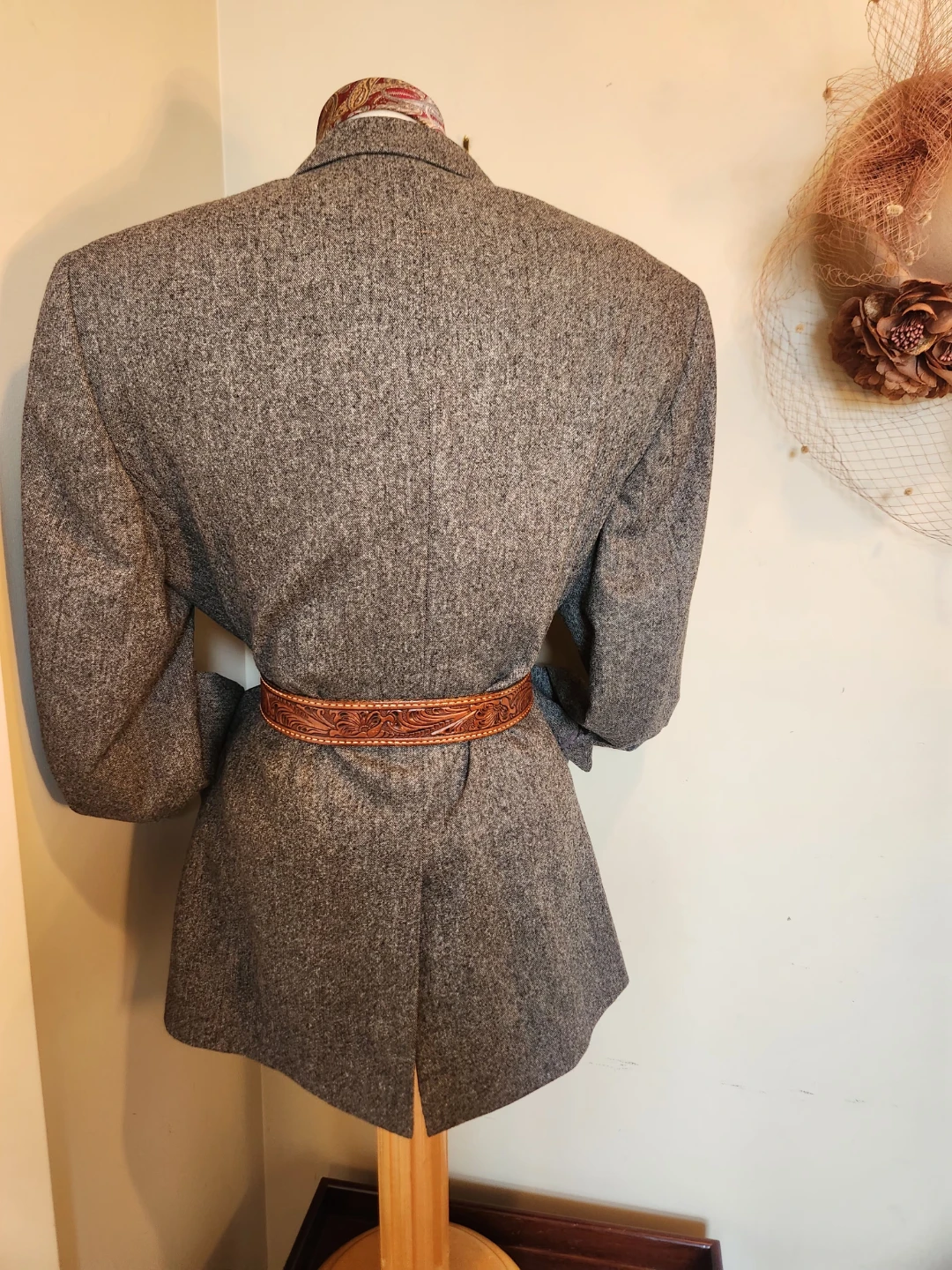 New TED BAKER Grey WOOL Tweed Blazer - photo 3