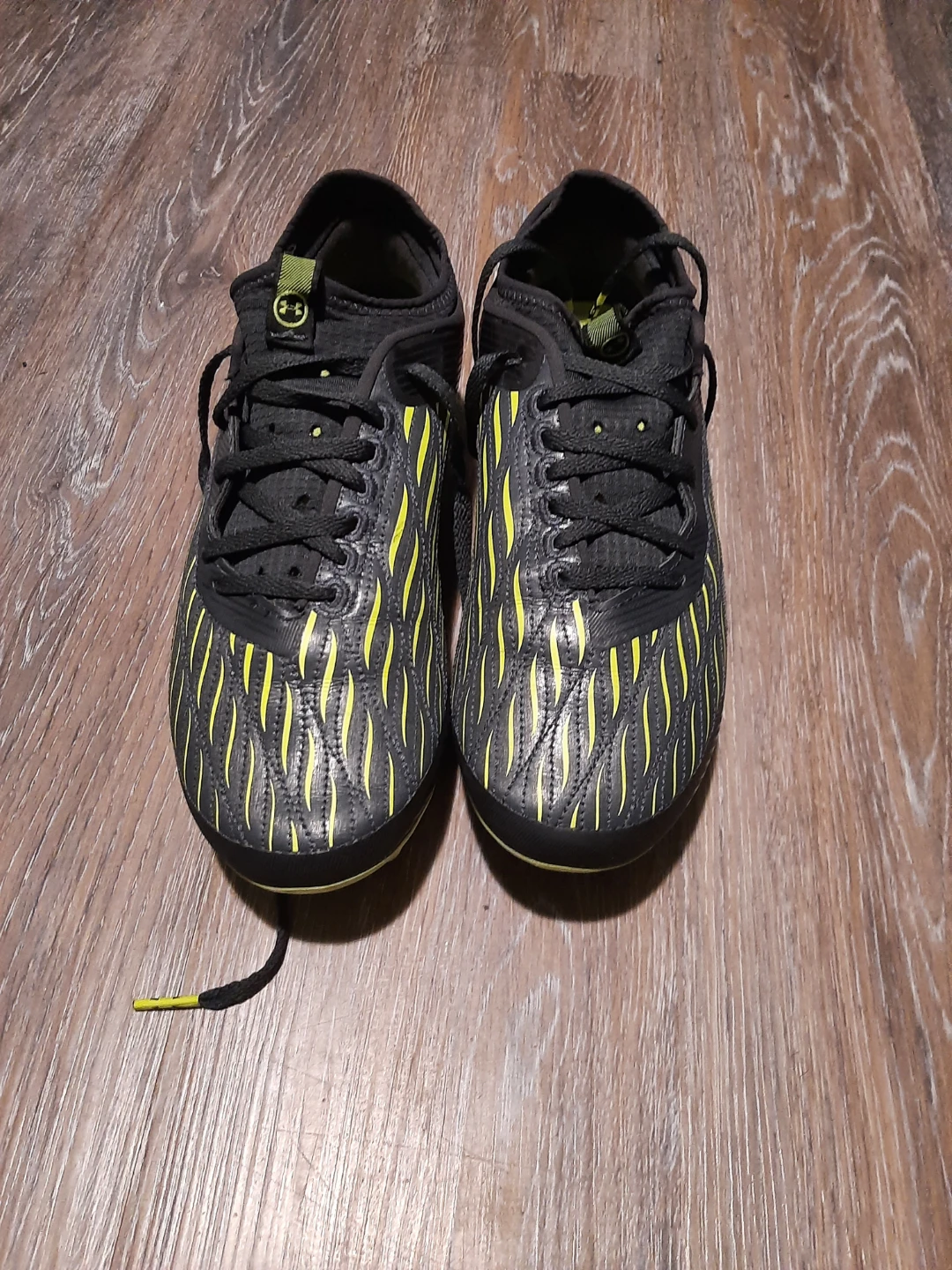 Under Armour Black & Yellow Soccer Cleats