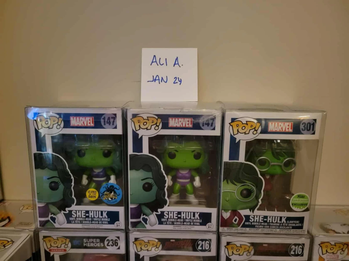 Funko Pop! Marvel She-Hulk Vinyl Figures (Lot of 3)