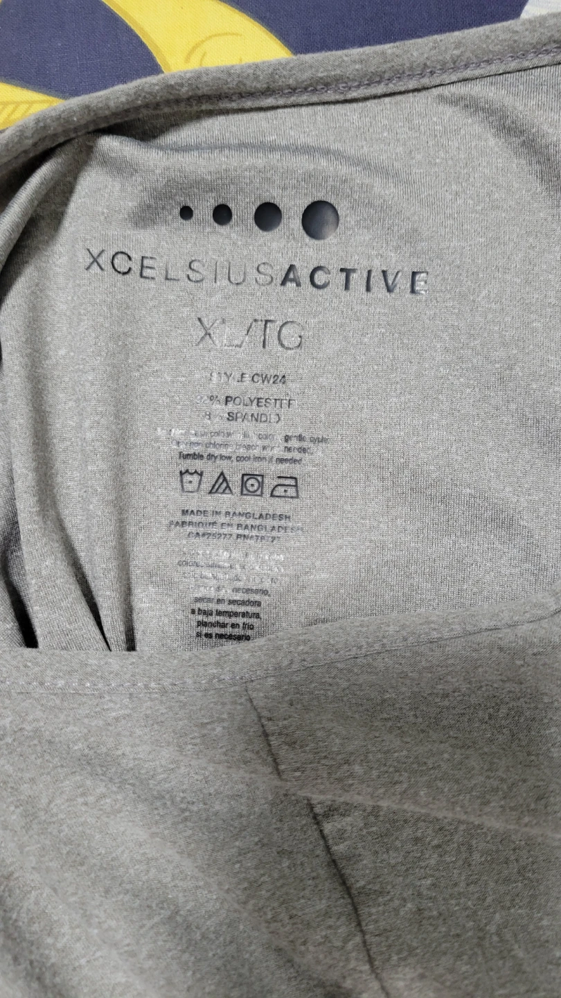 XCELSIUS ACTIVE Women's Grey Twist Front Athletic Shirt - photo 3