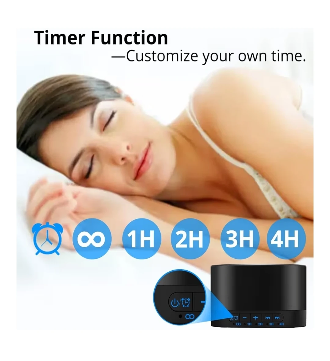 White Noise Machine with 20 Non Looping Natural Soothing Sounds - photo 3